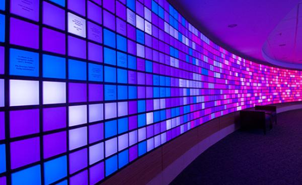 Gene display representing precision cancer medicine at Dana-Farber